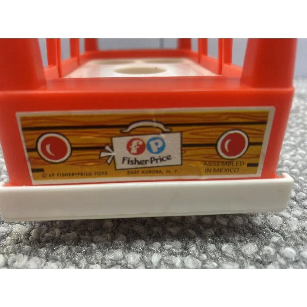 Fisher Price VTG‎ Mini Van Car With Family People Dog 1969 HG8